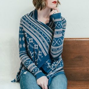 southwest patterned cardigan